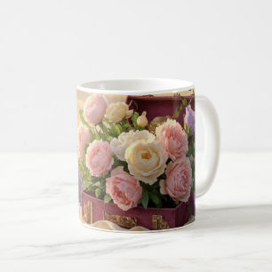 Taza De Café Escena de ensueño, de enfoque suave de un espléndi