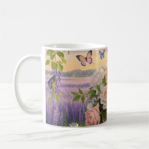 Taza De Café Escena de ensueño, de enfoque suave de un espléndi