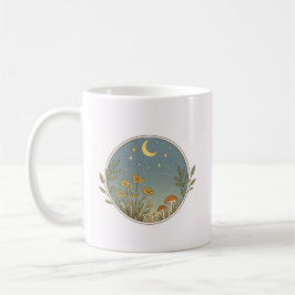 Taza De Café Escena de Flor Silvestre Celestial