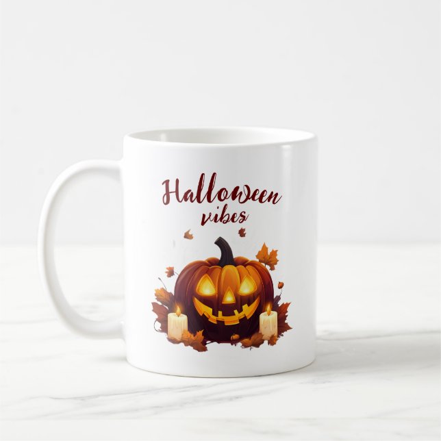 Taza De Café Escena de Halloween (Izquierda)