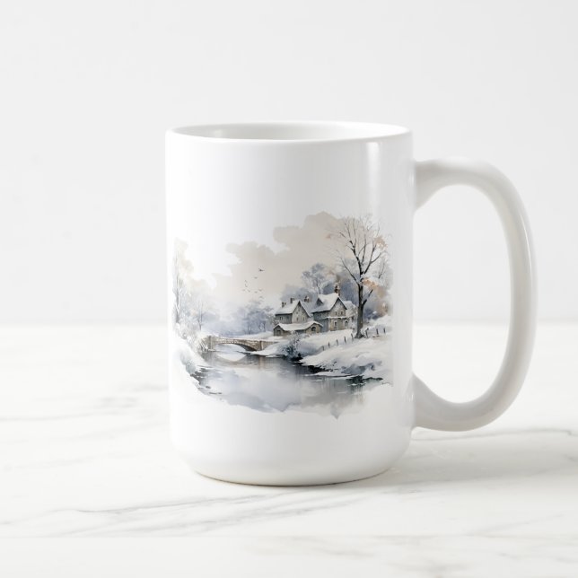 Taza De Café Escena de invierno (Derecha)