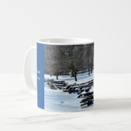 Taza De Café Escena de invierno