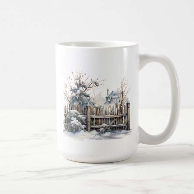 Taza De Café Escena de invierno (Derecha)