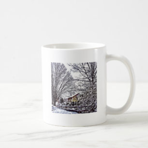 Taza De Café Escena de invierno