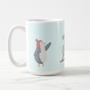 Taza De Café Escena de invierno animal