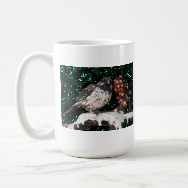 Taza De Café Escena De Invierno De Mug Bird (Izquierda)