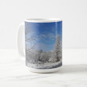 Taza De Café Escena de invierno del noreste