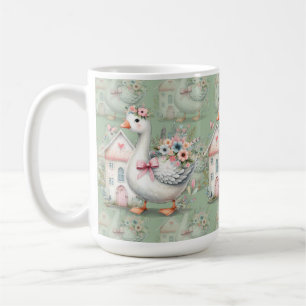 Taza De Café Escena De La Casa De La Flor De La Goga De La Caba