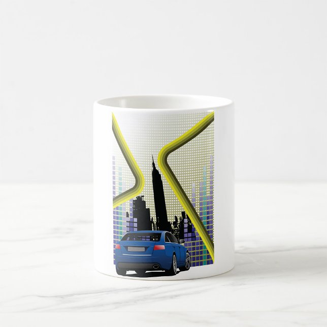 Taza De Café Escena de la ciudad (Subido por el creador)