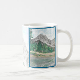 Taza De Café Escena de montaña acuarela Mug personalizado
