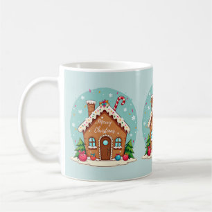 Taza De Café Escena de Navidades de la Casa de Gingerbread