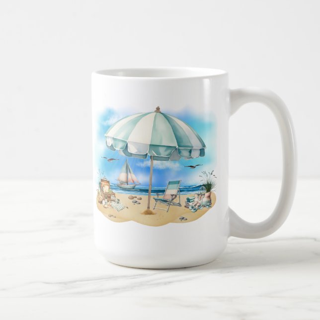 Taza De Café Escena de playa (Derecha)