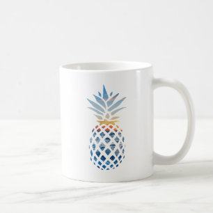 Taza De Café Escena de playa de puesta de sol tropical Piña