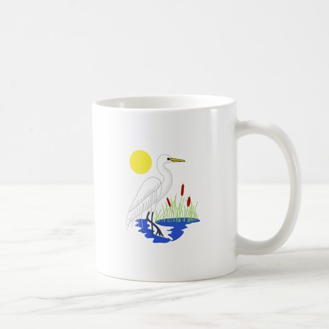 Taza De Café Escena del Egret (Derecha)