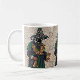 Taza De Café Escena del vibrante mercado de Souk de Marrakech