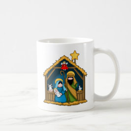 Taza De Café Escena estable de natividad