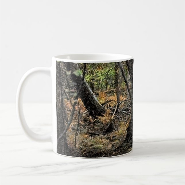 Taza De Café Escena forestal de otoño (Izquierda)