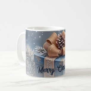 Taza De Café Escena Mágica de Navidad Regalo de Invierno