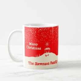 Taza De Café Escena minimalista de navidad navideña