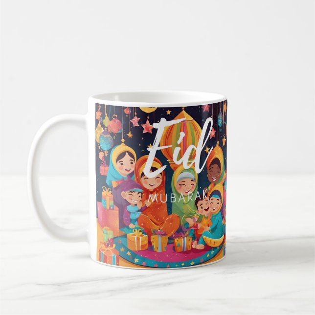 Taza De Café Escena Mug del Festival Eid Mubarak (Izquierda)