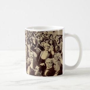 Taza De Café Escena multitudinaria de los años 20