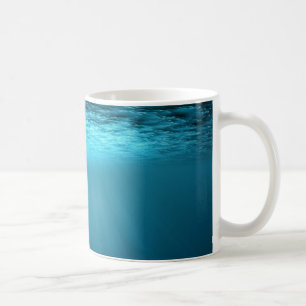 Taza De Café Escena submarina serena decoración costera
