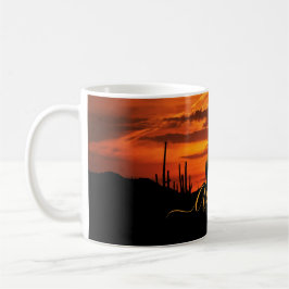 Taza De Café Escenario de Arizona en Sunset