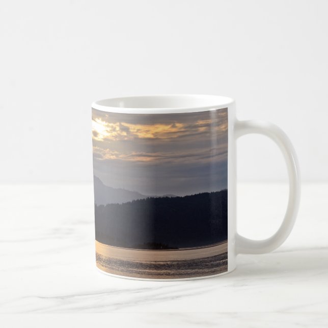 Taza De Café Escenario de atardecer oceánico (Derecha)