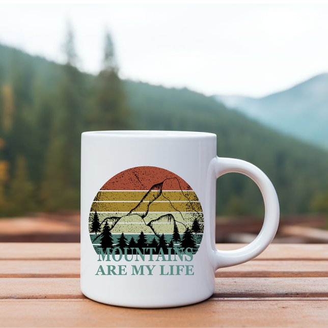 Taza De Café Escenario de bosques de pinos (Subido por el creador)