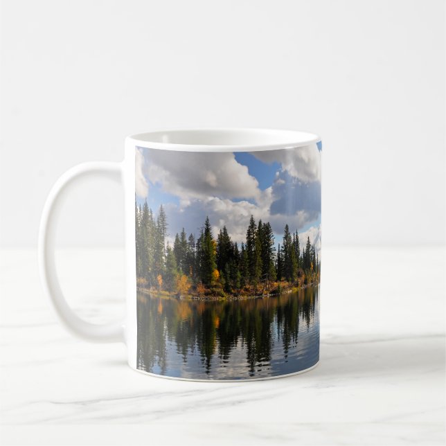 Taza De Café Escenario del lago y del bosque (Izquierda)