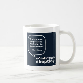 Taza De Café Escépticos de Edimburgo - cita de Hume