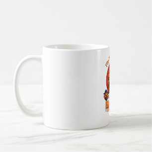 Taza De Café Escoba de Barbero Rompió Calabaza de Halloween Cor