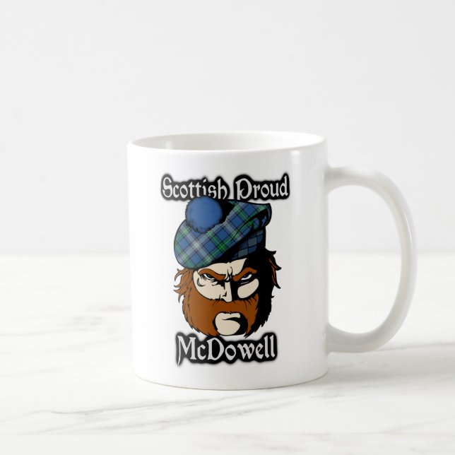 Taza De Café Escocés del tartán de McDowell del clan (Derecha)