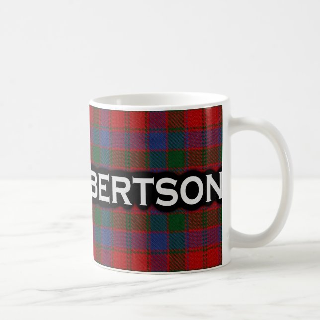 Taza De Café Escocés del tartán de Robertson del clan (Derecha)