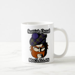 Taza De Café Escocés escocés del tartán de MacLellan del cla