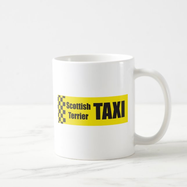 Taza De Café Escocés Terrier del taxi (Derecha)