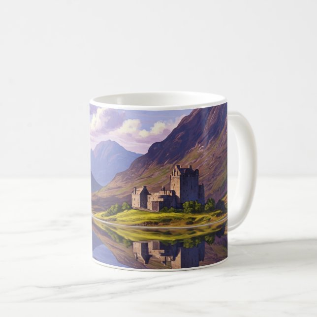 Taza De Café Escocia Escocia Castillo de Highlands Viajes (Anverso derecho)