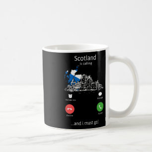 Taza De Café Escocia está llamando divertido amante de vacacion