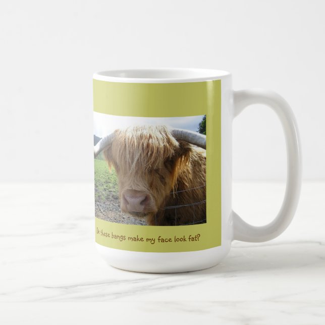 Taza De Café Escocia Highlands Steer Humor - Mug (Derecha)