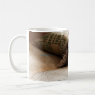 TAZA DE CAFÉ ESCOCIA MARRÓN EN BLANQUETA DE PILOTO DE PESO MARR