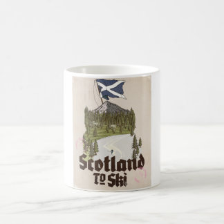 Taza De Café Escocia para esquiar