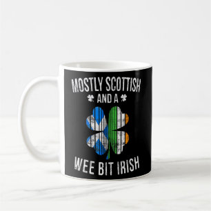 Taza De Café Escocia Wee Bit Irlanda Escocia Patrick Day