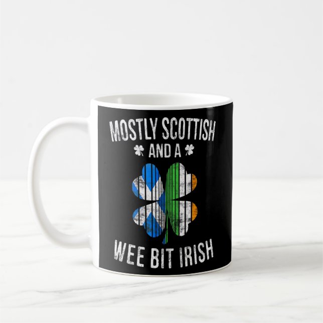 Taza De Café Escocia Wee Bit Irlanda Escocia Patrick Day (Izquierda)