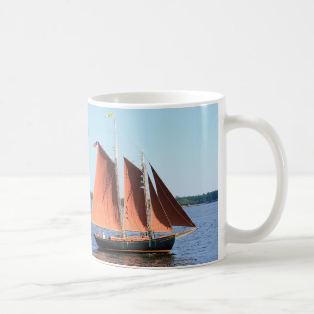 Taza De Café escolta de vela roja (Derecha)
