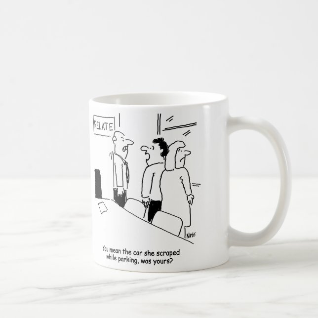 Taza De Café Escombros de esposas Relate el coche del consejero (Derecha)
