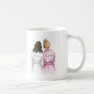 Taza De Café Esconda el Bm rubio de DK de la novia triguena