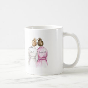 Taza De Café ESCONDA el BM TRASERO del bollo del Br de la novia