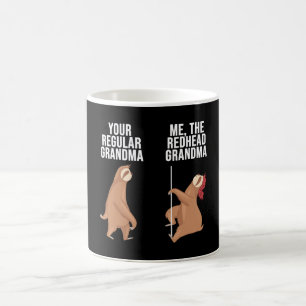 Taza De Café Esconder a tu abuela normal Yo La Abuela Redhead
