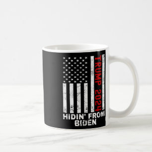 Taza De Café Escondido de niños de Biden hombres Bandera Trump