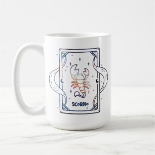 Taza De Café Escorpio Celeste Clásico